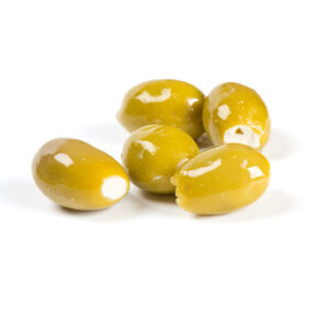 Green Olives Stuffed With Cheese In Olive Oil