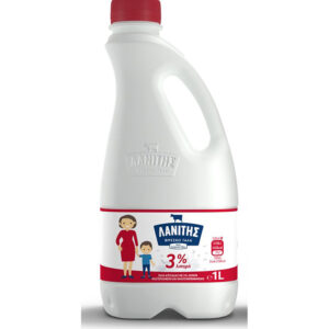 Lanitis Fresh Milk 1L With 3% Fat Content