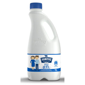 Lanitis Fresh Milk 1L 0%, Skimmed