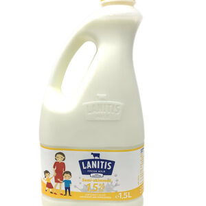 Lanitis Fresh Milk 1.5L  With 1.5% Low-Fat Content
