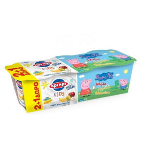 Kri Kri Peppa Pig Yoghurt Dessert Apple,Pear,Banana 3X14gr