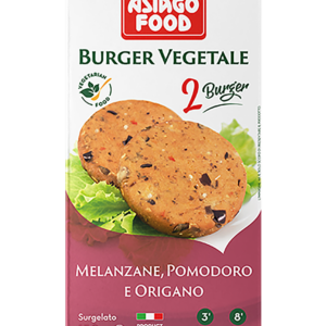 Asiago Veggie Burger Aubergine and Tomato 150gr