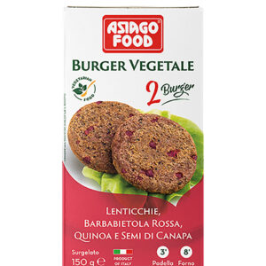 Asiago Veggie Burger Lentils and Beetroot 150gr