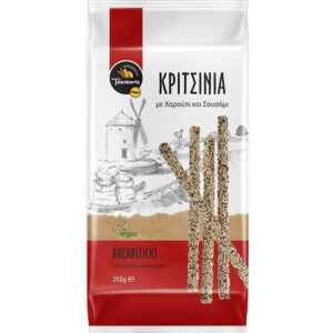 Tsatsakis Breadsticks With Carob And Sesame 250gr