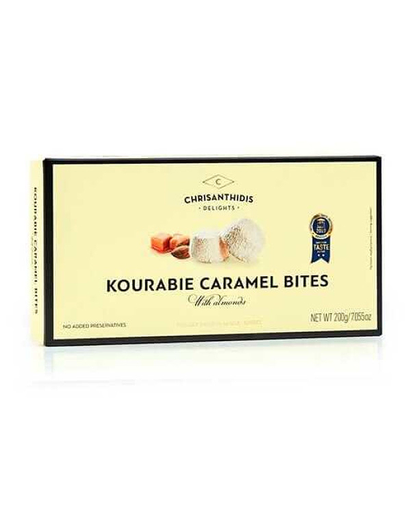 Chrisanthidis Kourabie Bites With Almonds,Caramel 200gr