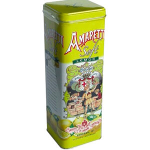 Amaretti Soft Tower Tin Lemon 180gr