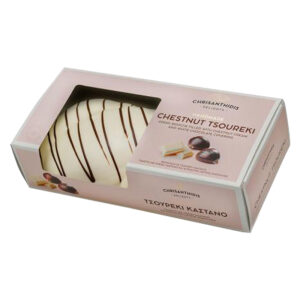 Chrisanthidis Handmade greek Tsoureki Filled With Chestnut Cream 500gr