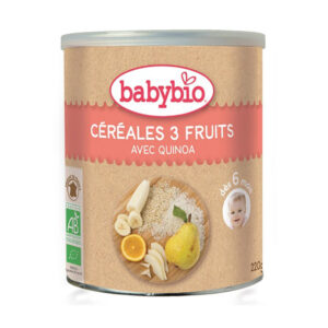 Babybio Organic Cereal With Fruits 220gr