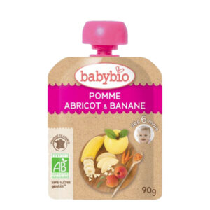 Babybio Organic Apple Pear and Peach Pouch 90gr