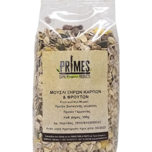 Primes Bio Fruit and Nut Muesli 350gr