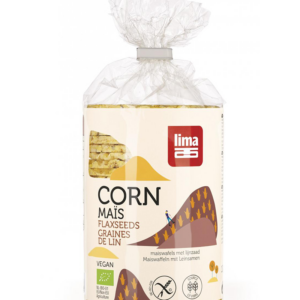 Lima Organic Corn Cakes With Flax Seeds 130gr