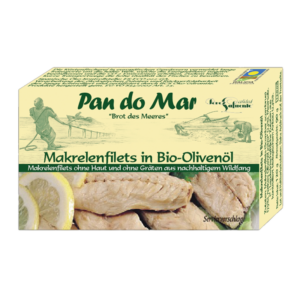 Pandomar Mackerel Filets In Bio Olive Oil 125gr