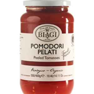 Biagi Bio Whole Peeled Tomatoes 550gr