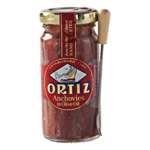 Ortiz Anchovies In Olive Oil Glass 95gr