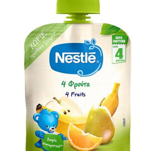 Nestle 4 Fruits Pouches 90gr