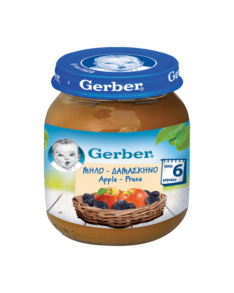 Nestle Gerber Apple/Prunes 6+ Months 125gr