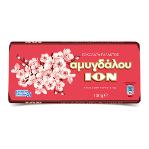 ION Milk Chocolate With Whole Almonds 100gr