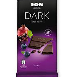 Ion Dark Chocolate With Super Fruits 90gr