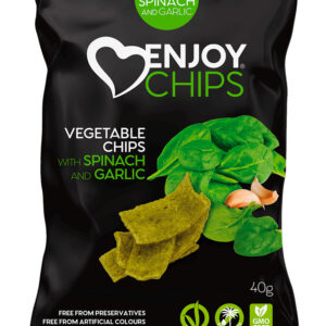 Enjoy Chips Spinach and Garlic 40gr