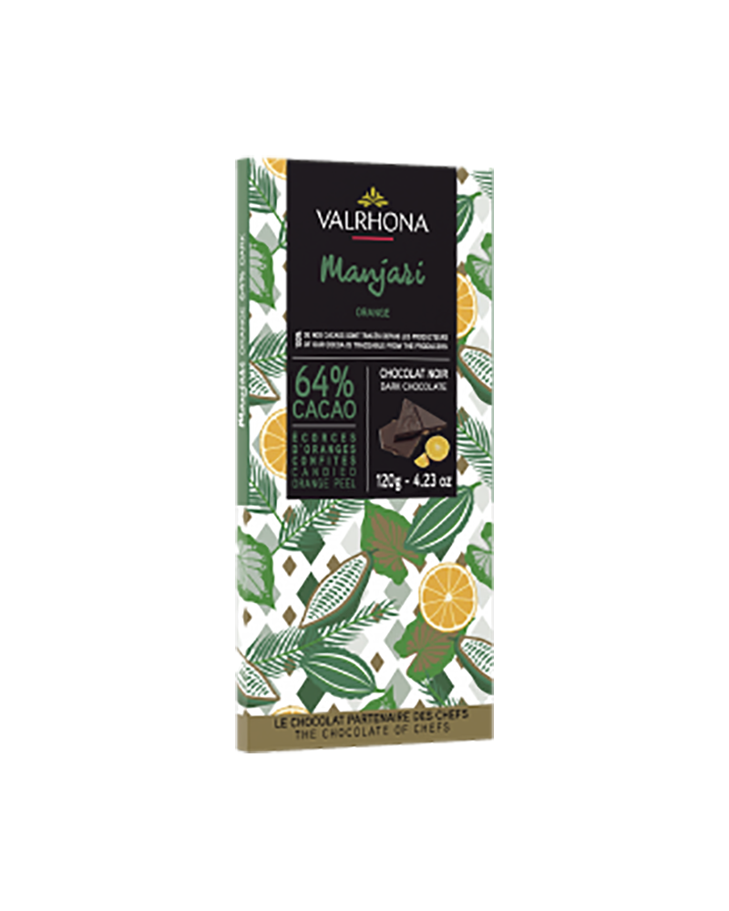 Valrhona Manjari 64% Orange Bar 120gr