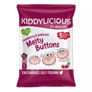 Kiddylicious Melty Buttons Raspberry and Beetroot Multi 5X6gr (30gr)