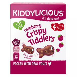 Kiddylicious Crispy Tiddlers Raspberry Multi 4X12gr (48gr)