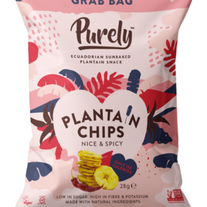Purely Plantain Chips Nice and Spice 28gr
