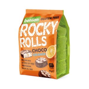 Benlian Rocky Rolls Choco Orange Rice Cakes 70gr