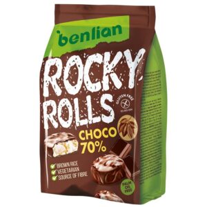 Benlian Rocky Rolls Choco 70% Rice Cakes 70gr
