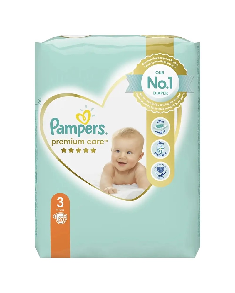 Pampers Premium Care No 3 (20 Pieces) 6-10kg